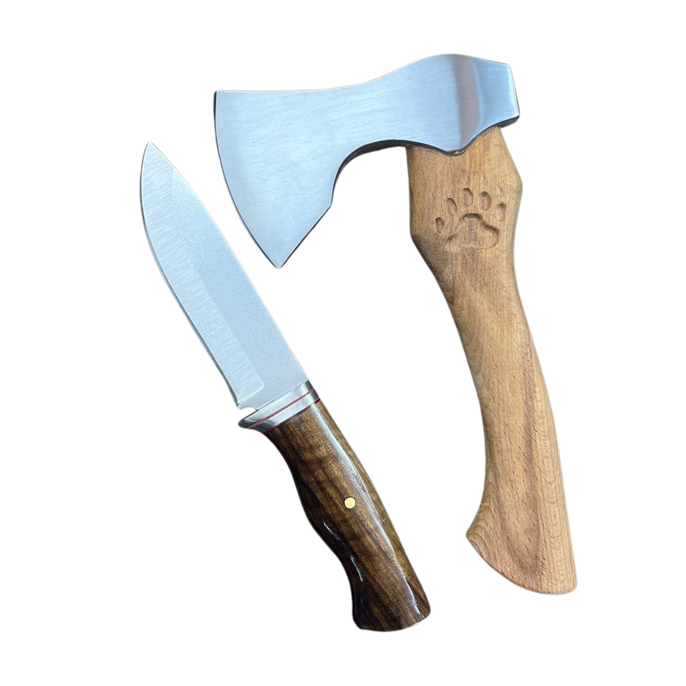 Bushcraft Kamp Balta ve Bıçak Seti 26 cm
