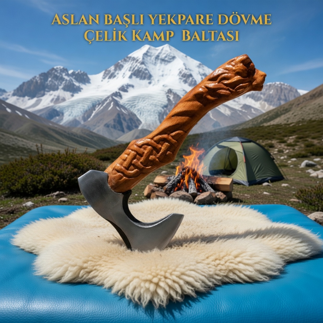 Aslan Başlı Kamp Baltası 33 cm