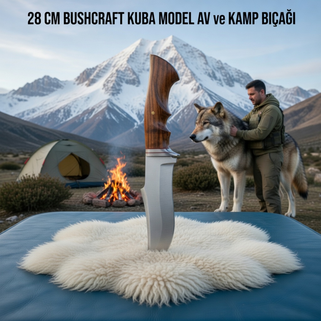 Bushcraft Kuba Model Av ve Kamp Bıçağı 28 cm