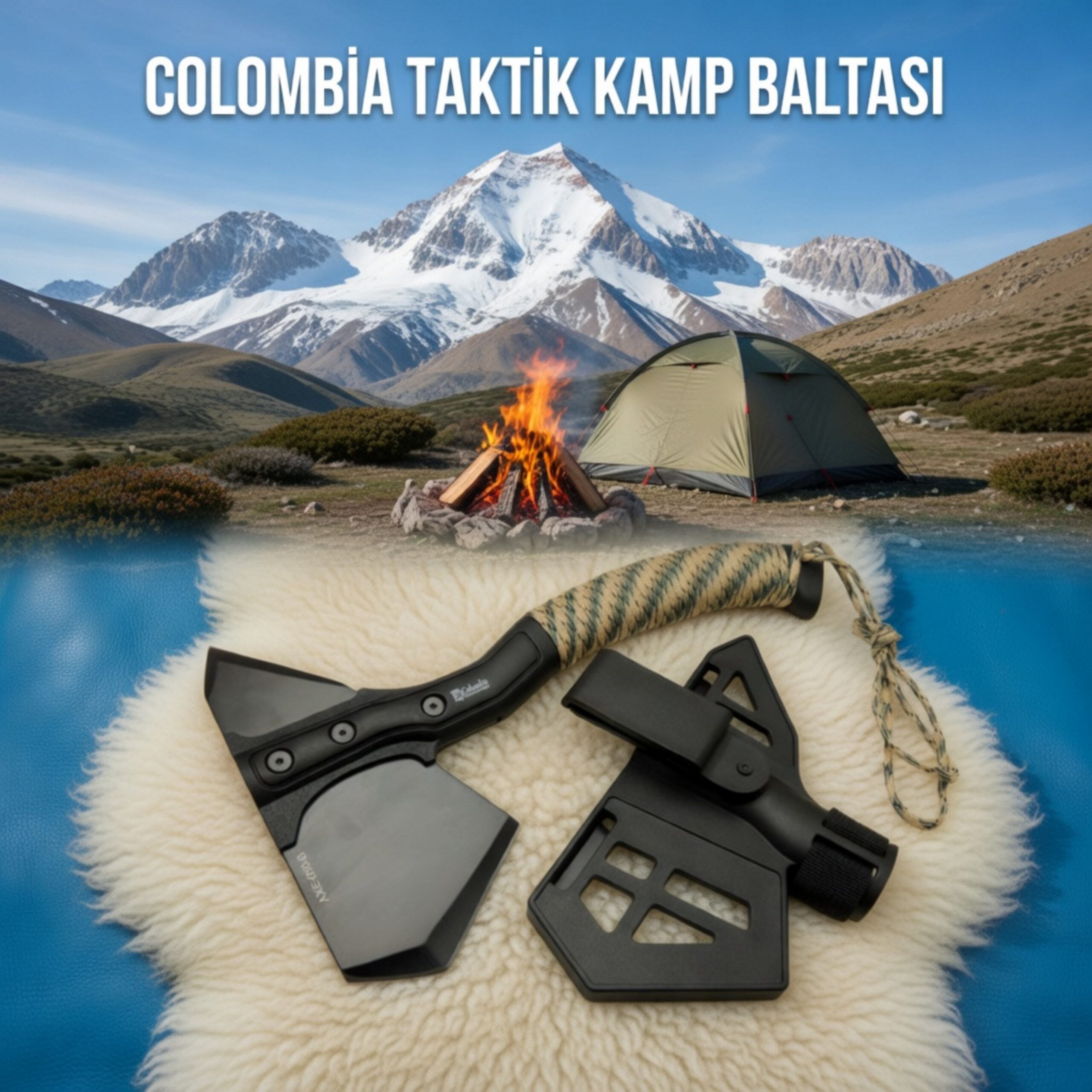 Columbia AXE-050-B Taktik Kamp Baltası 28 cm