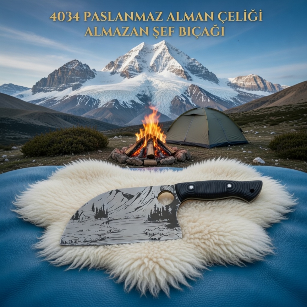 Kamp Almazan Doğa İşlemeli 4034 Paslanmaz Çelik