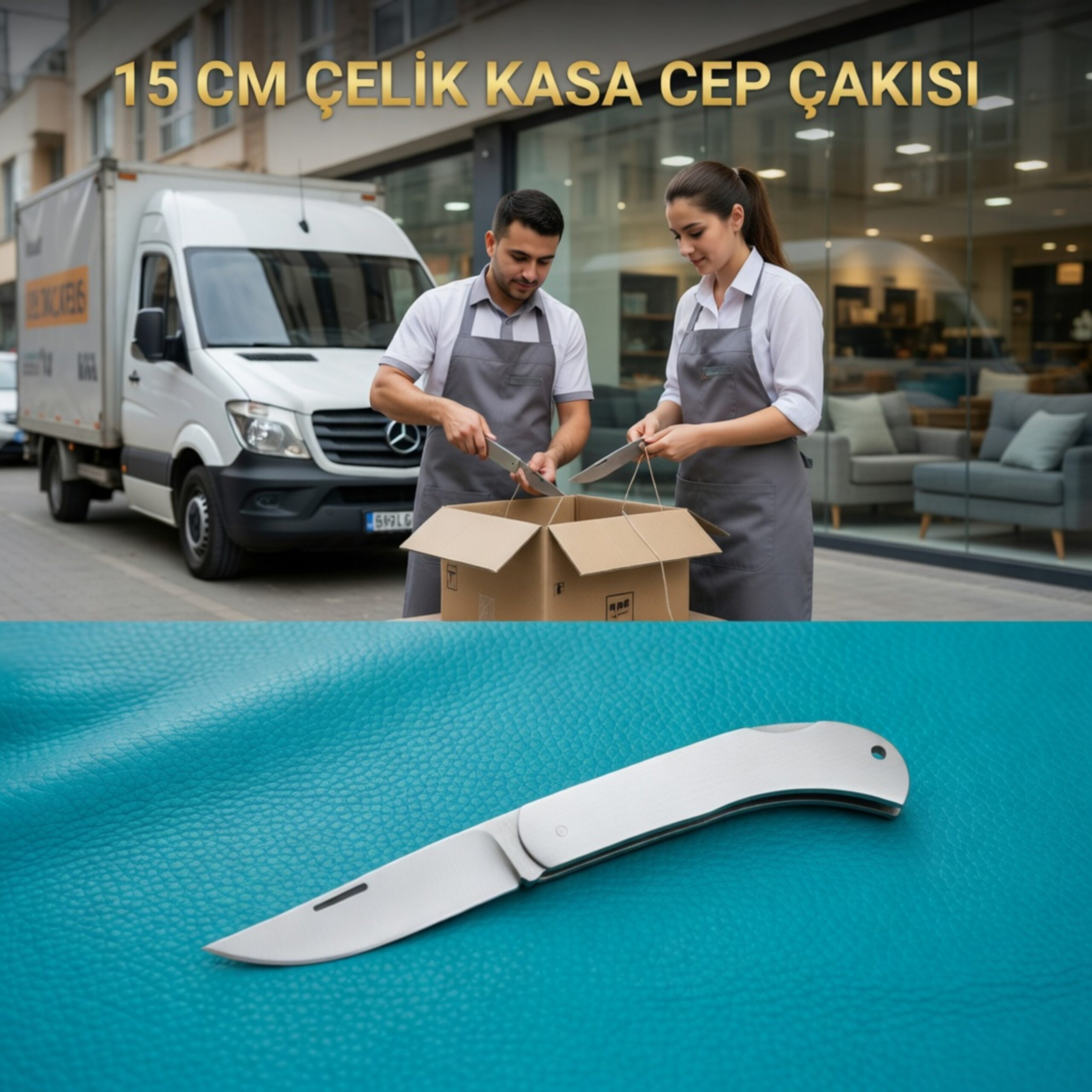 Anahtarlık Çakı 15 cm Paslanmaz Çelik