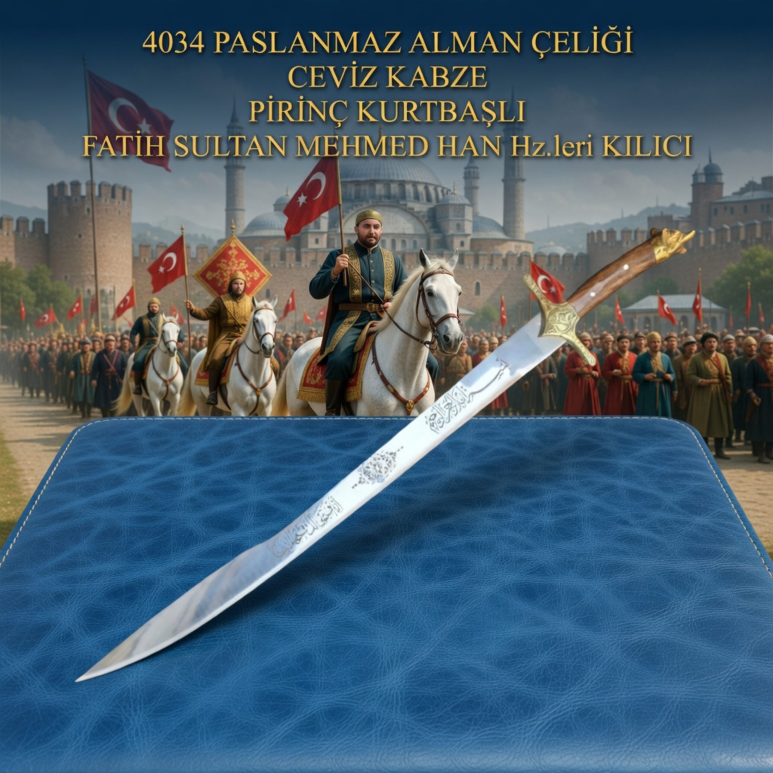Fatih Sultan Mehmed Han Hz.leri Kılıcı 90 cm