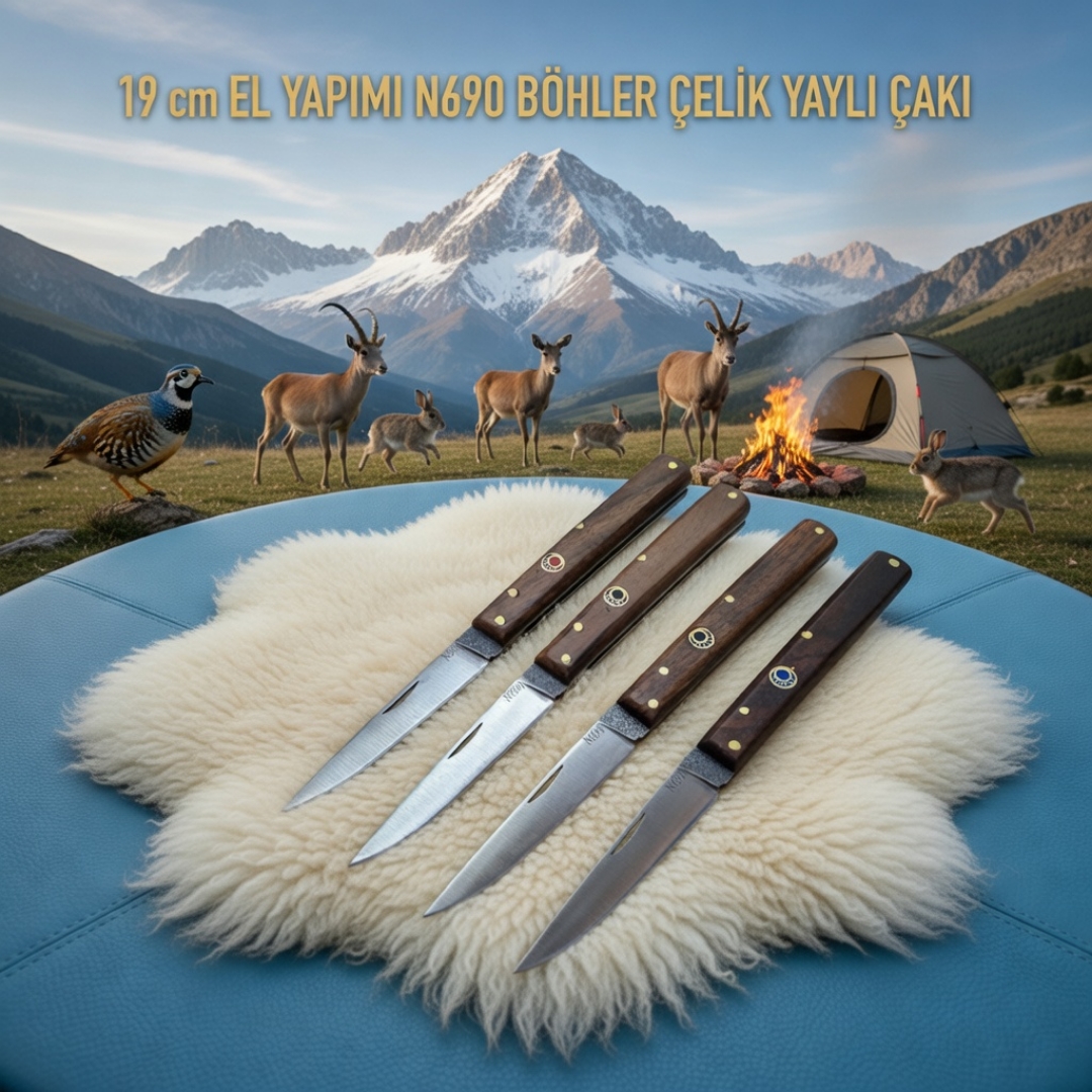 N690 Böhler Ceviz Kabze Beyefendi Çakısı