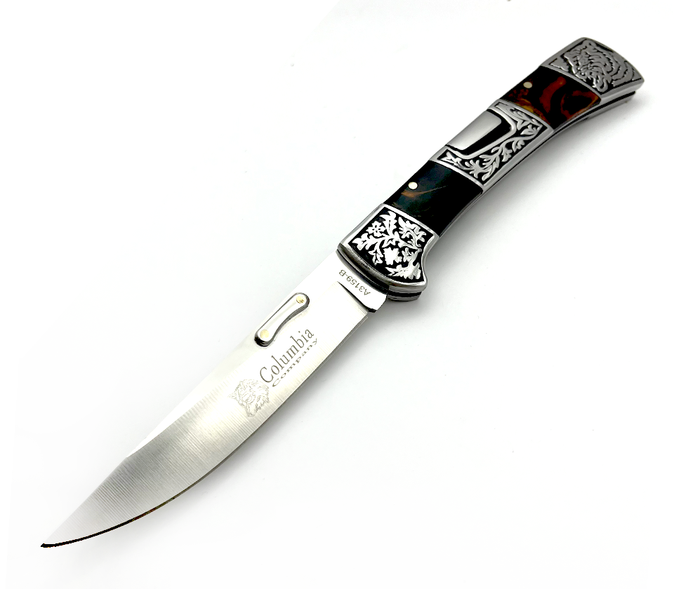 Columbia A-3159-B Kaplan İşlemeli Çakı 23.5 CM