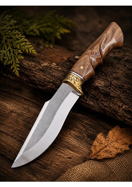 N690 Böhler Çelik El Yapımı Outdoor Kampçı & Avcı Bıçağı
