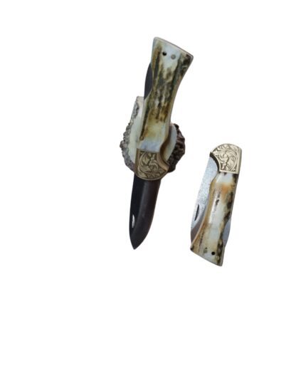 N690 Geyik Kabze İşlemeli Pirinç Balçaklı